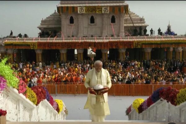 Ayodhya's historic moment - Modi leading the Ram Temple launch with energy and glory. Join us at the heart of Ayodhya, embracing Modi's vision and the significance of Ram Mandir