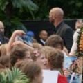 School trip surprise as students meet The Rock